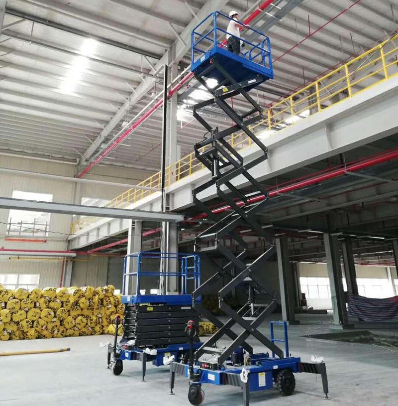定西助力行走剪叉式高空作业平台